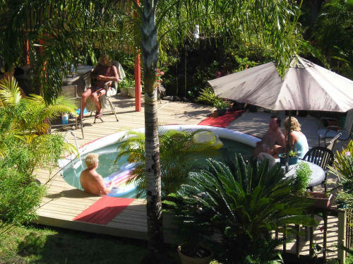 Hangin Loose Clothing Optional B&B Conservation Pool and Tanning Deck