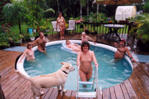 Hangin' Loose Clothing Optional Naturist Retreat Pool